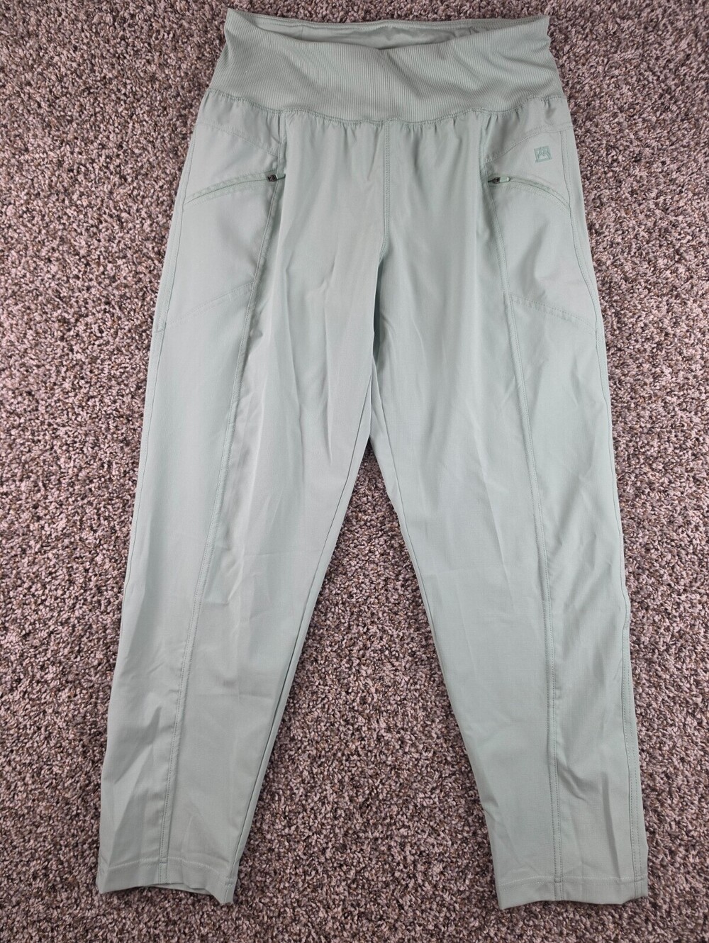 Avalanche Womens Sz L Pull On Tapered Leg Athletic Pants Mint Green Blue